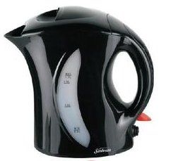 Sunbeam - 1.7L Plastic Corded Kettle with Hinged Lid - Black - SAK - 100BKC