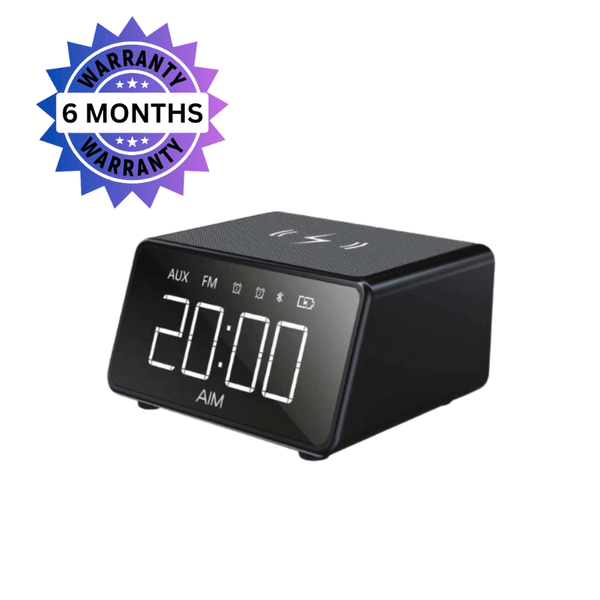 AIM Alarm Clock Radio Wireless Charge - CR1009 - Grade A Certified Pre-Owned